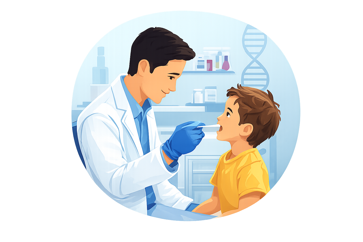 Cita presencial en laboratorio para prueba de ADN de paternidad en Mendoza